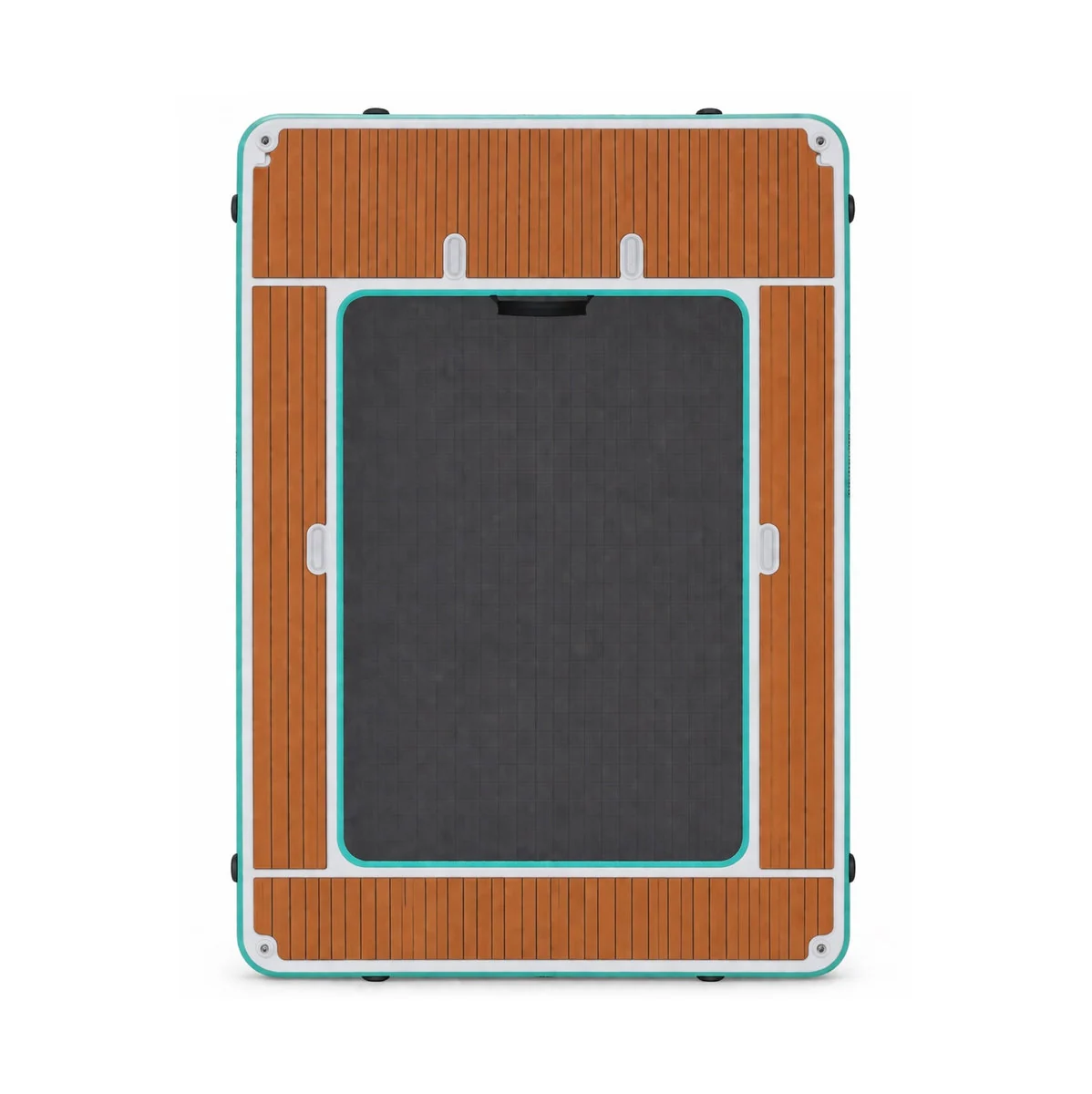 Inflatable Floating Dock with Integrated Seapool